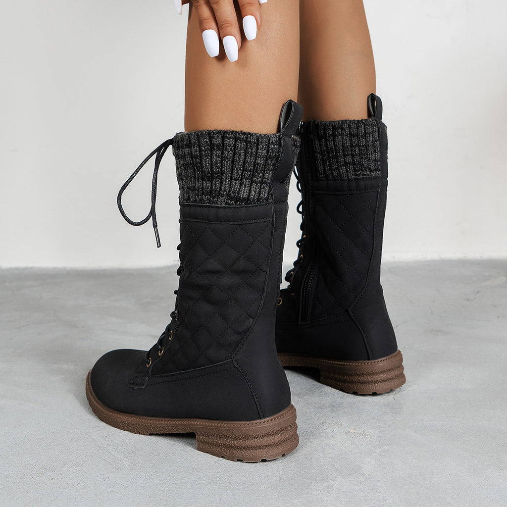 Lace Up Boots Winter Cowboy