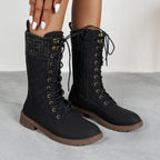 Lace Up Boots Winter Cowboy