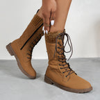 Lace Up Boots Winter Cowboy