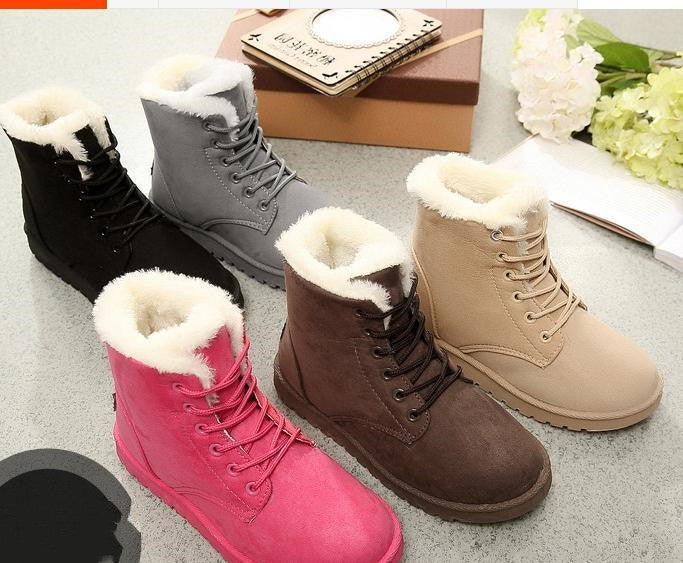 Female Warm Ankle Boots for Winter