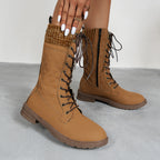 Lace Up Boots Winter Cowboy