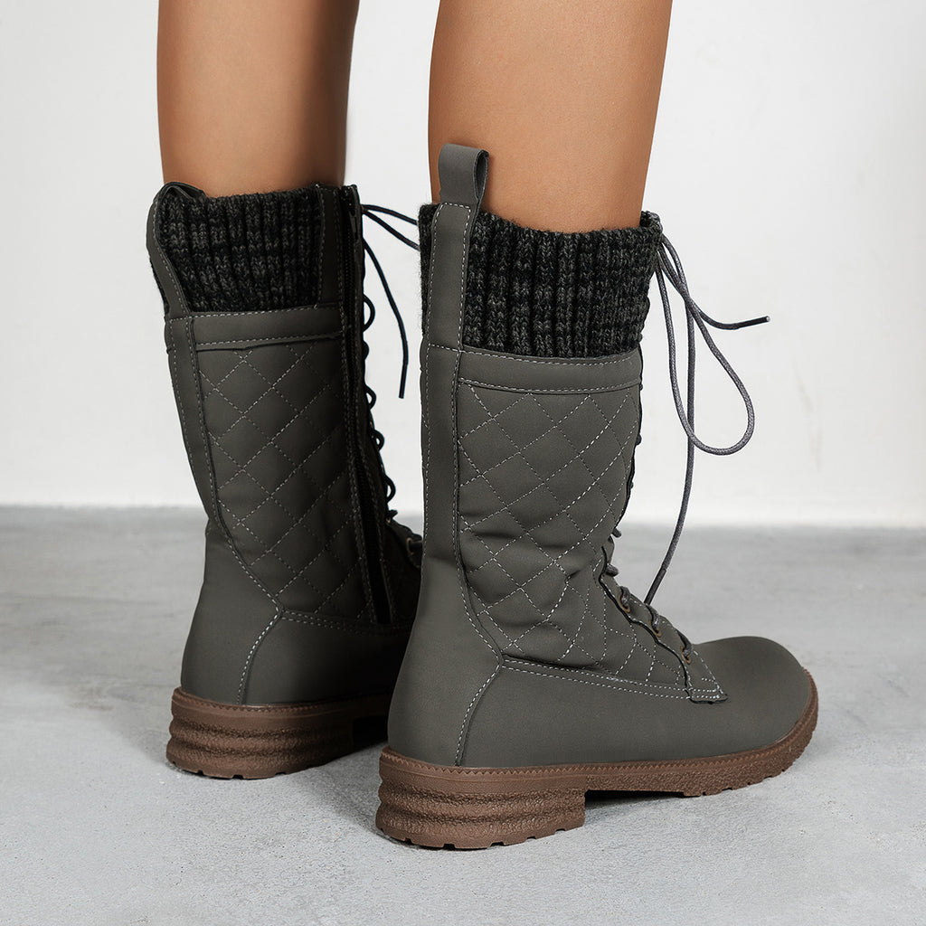 Lace Up Boots Winter Cowboy