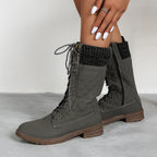 Lace Up Boots Winter Cowboy